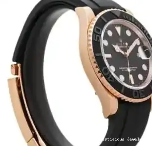 Prestigious Jewelers Yacht-Master Gold 126655 Rose Rolex 0529